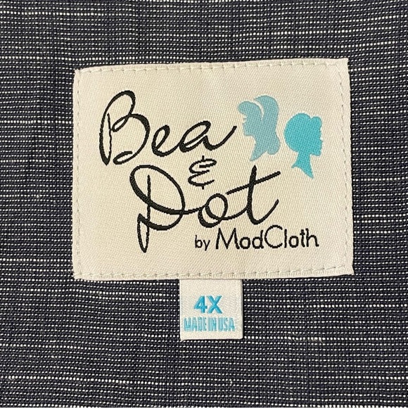 BEA & DOT by MODCLOTH NWOT Field Day Tie Back Dress‎ in Chambray - Picture 5 of 7